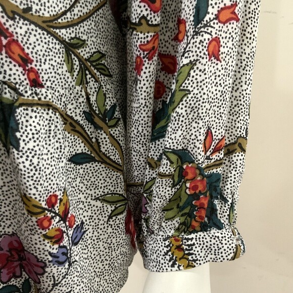 Maeve By Anthropologie Top Women Size 4 Multicolor Janie Flounce Ruffle Hemline - Picture 11 of 14